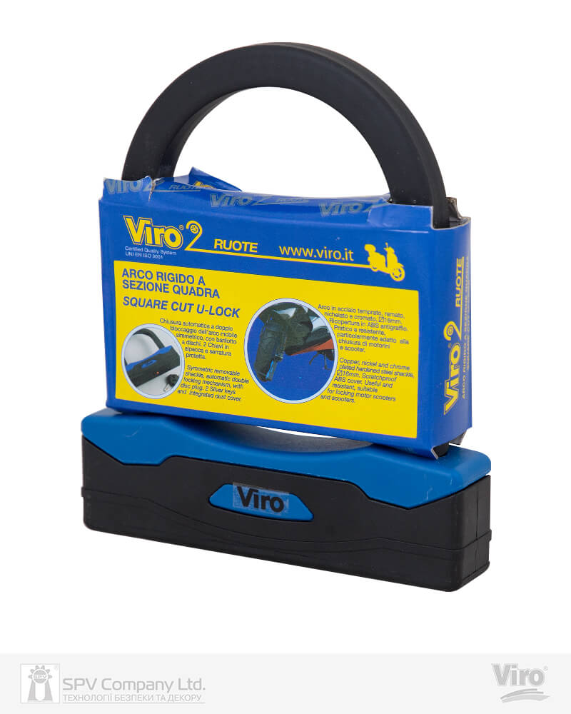 Замок VIRO MOTO SEZIONE BLACK 2 KEY